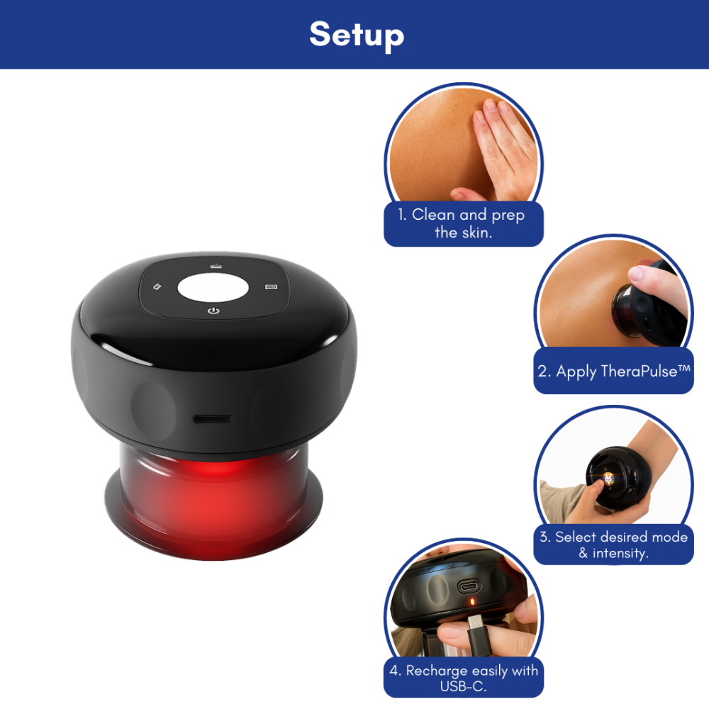 TheraPulse™ – 4-in-1 Smart Cupping & Red Light Therapy Massager