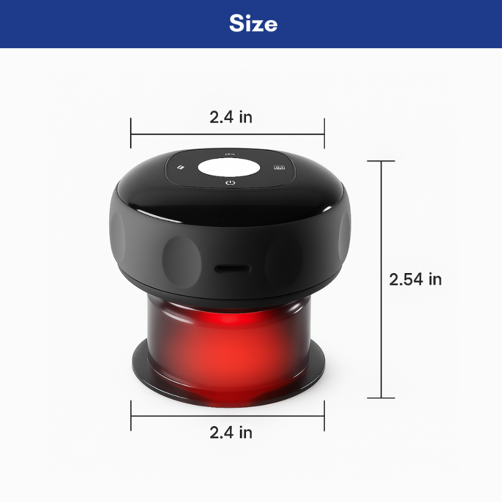 TheraPulse™ – 4-in-1 Smart Cupping & Red Light Therapy Massager