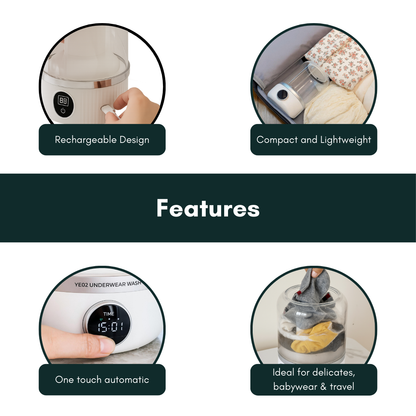 SpinMate™ - Rechargeable Mini Washer