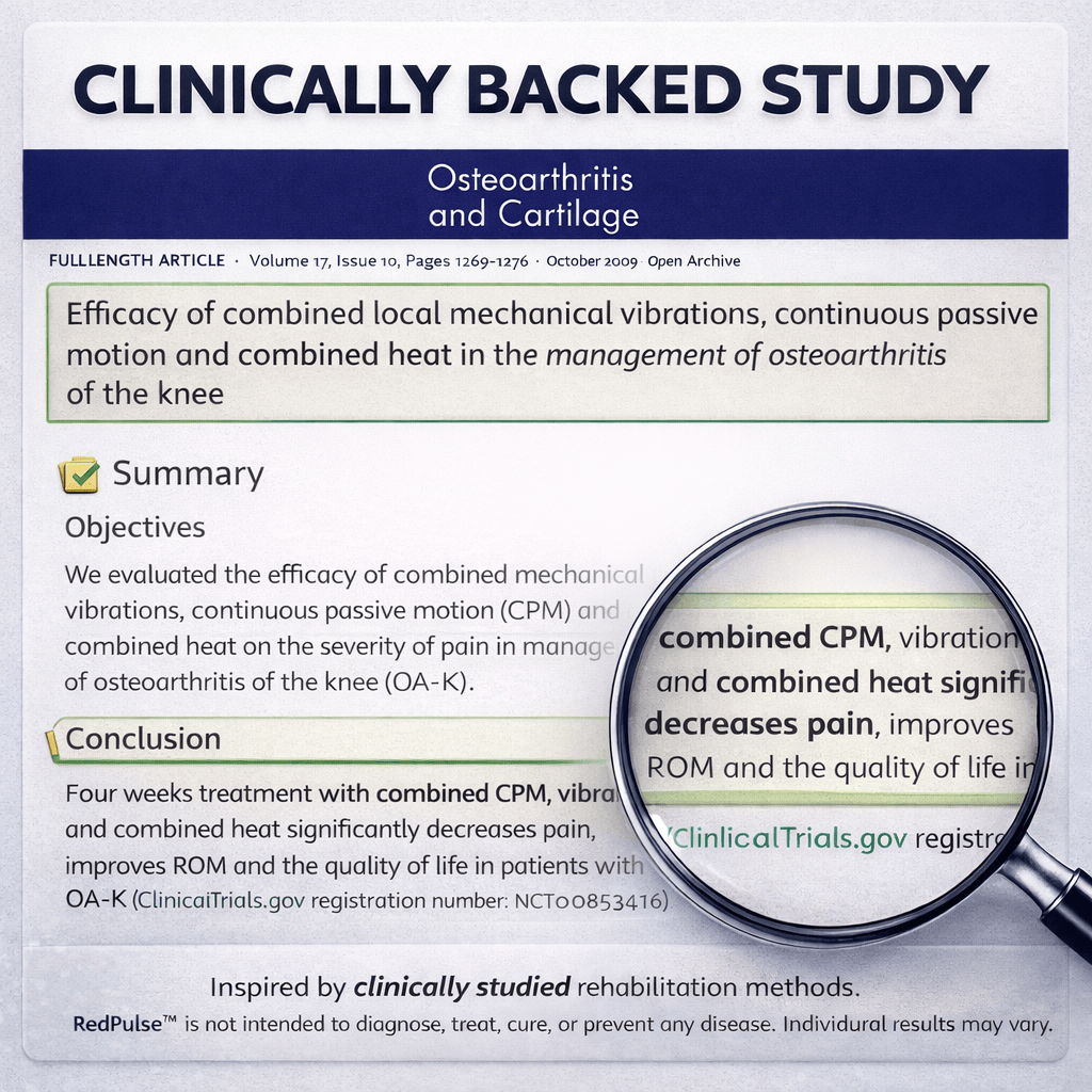 RedPulse™ – Knee Relief & Recovery Wrap for Stiffness & Lasting Comfort image RedPulse™ – Knee Relief & Recovery Wrap for Stiffness & Lasting Comfort